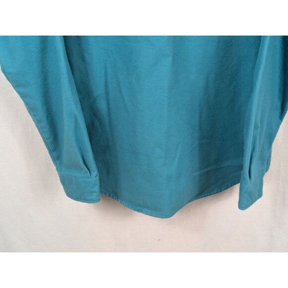 Vintage Five Brothers Flannel Shirt Blue Men's Size Large Neck 16 - 16 1/2 - Picture 14 of 14